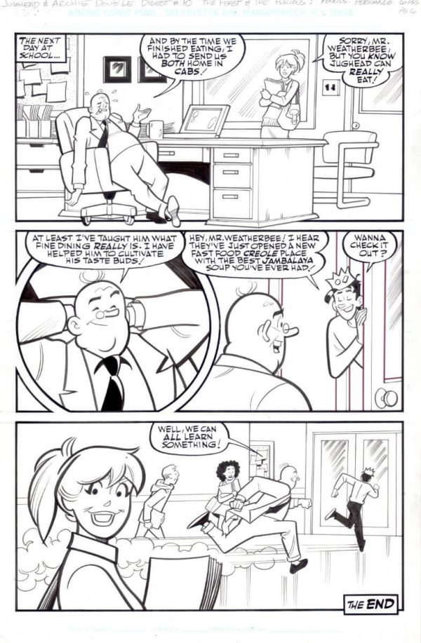 Archie Original Comic Art Rich Koslowski