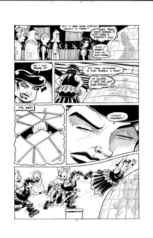 3 geeks slab madness original art