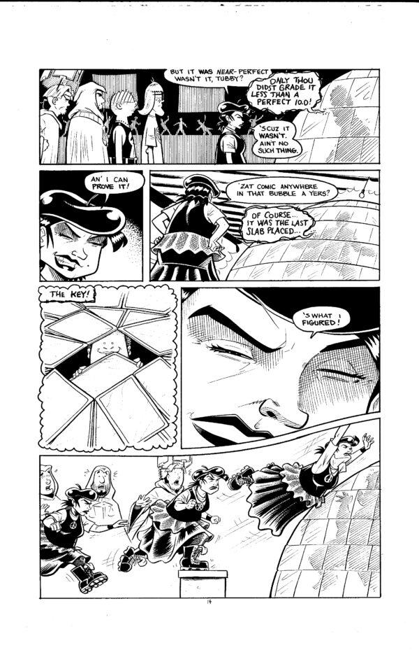 3 geeks slab madness original art