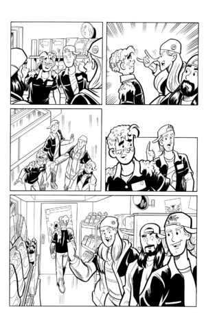 archie meets jay & silent bob original art pg #18