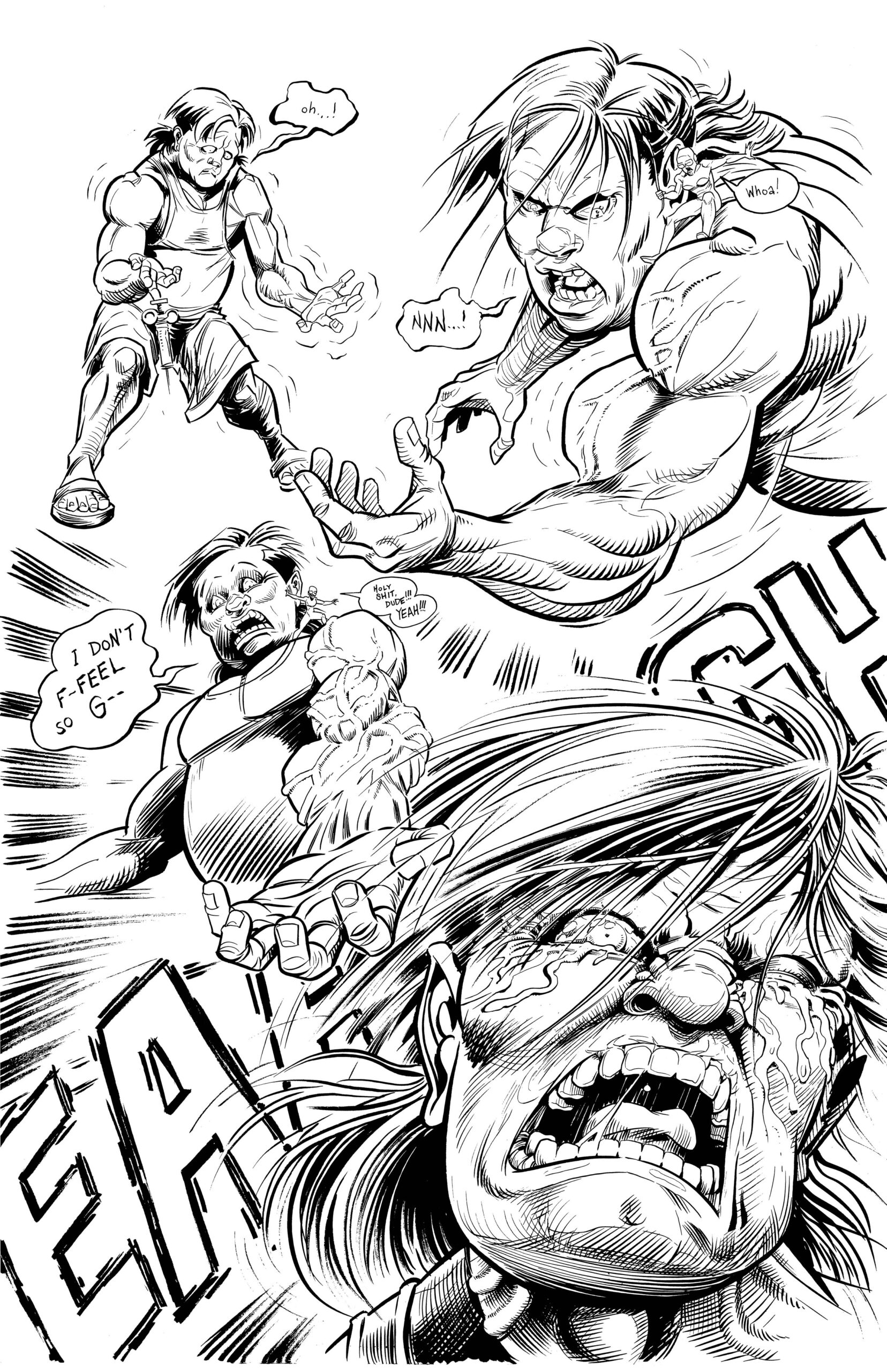 f.a.r.m. system: rage original art f.a.r.m. system: rage original art