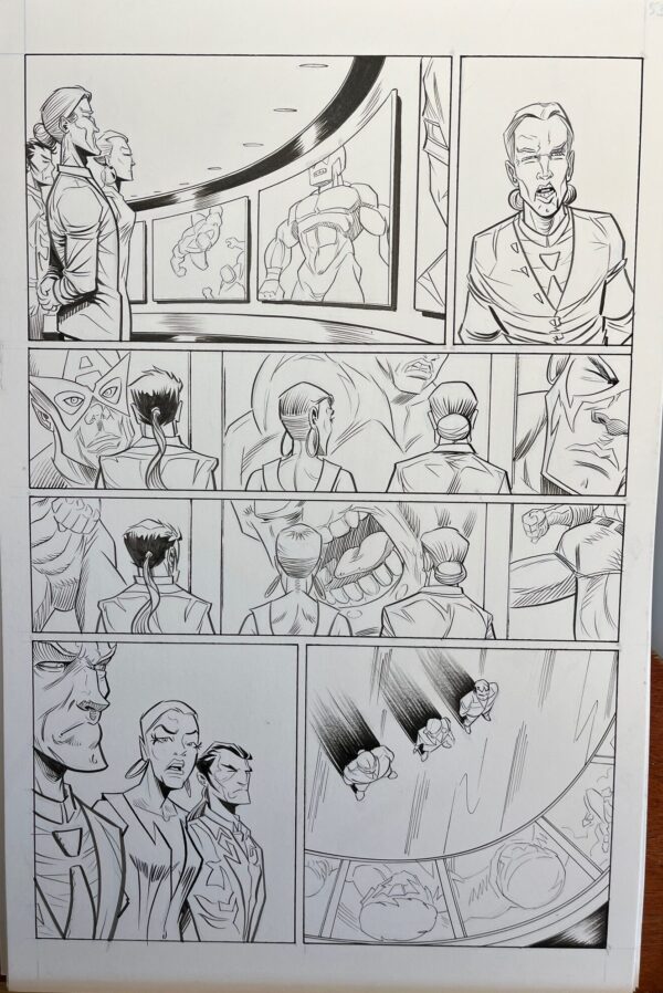 System Rage F.A.R.M. SYSTEM Original Art. Rich Koslowski Top Shelf Productions.
