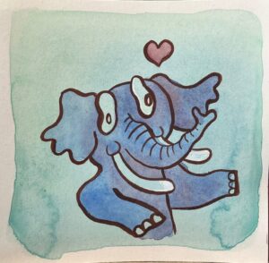 Loving Elephant