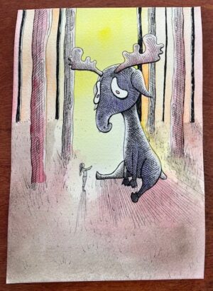 stella rose koslowski art: naughty moose!