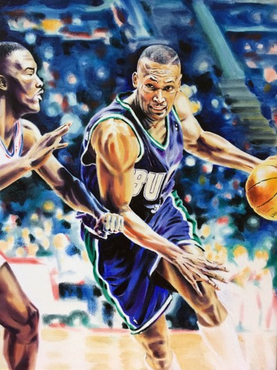 "Big Dog" Oil on Canvas. 16x20. NFS